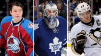 Matt Duchene, James Reimer and Sidney Crosby